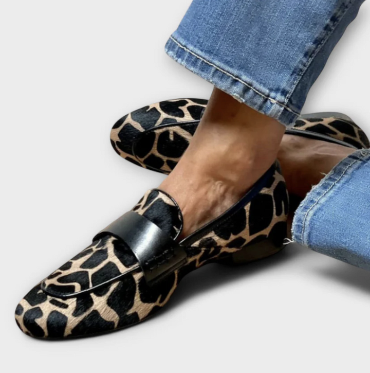 Leonie - Orthopedic Leopard Moccasin