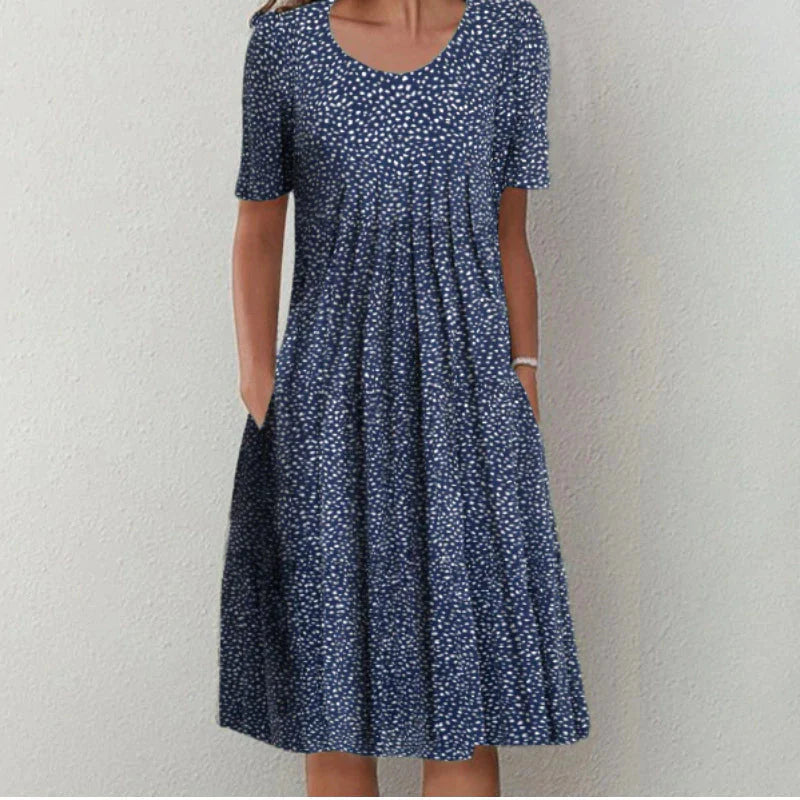 Stylish and Casual Floral Dress with Pockets