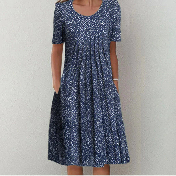 Stylish and Casual Floral Dress with Pockets