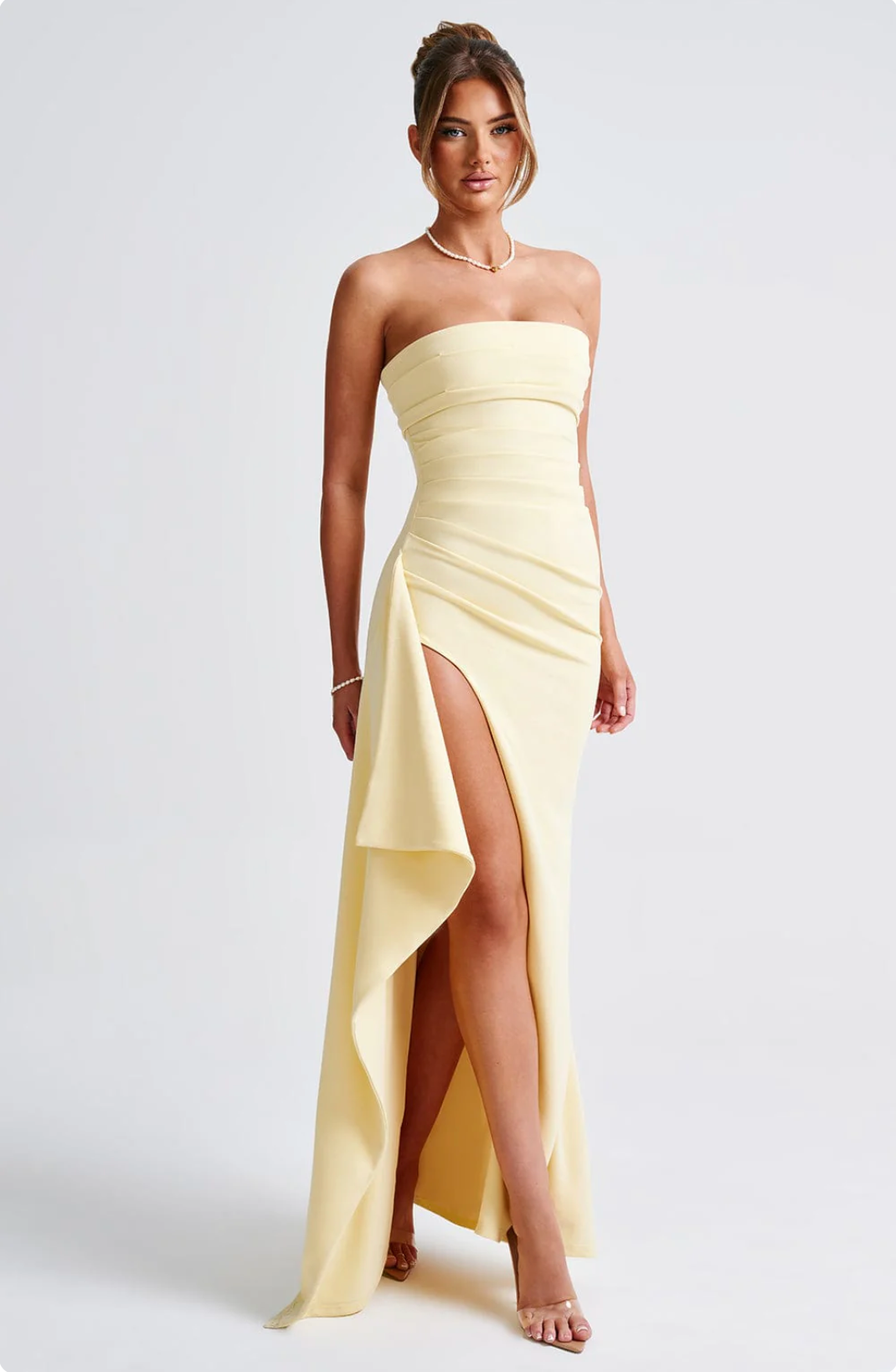Nova Paris Zafira Maxi Dress - Lemon