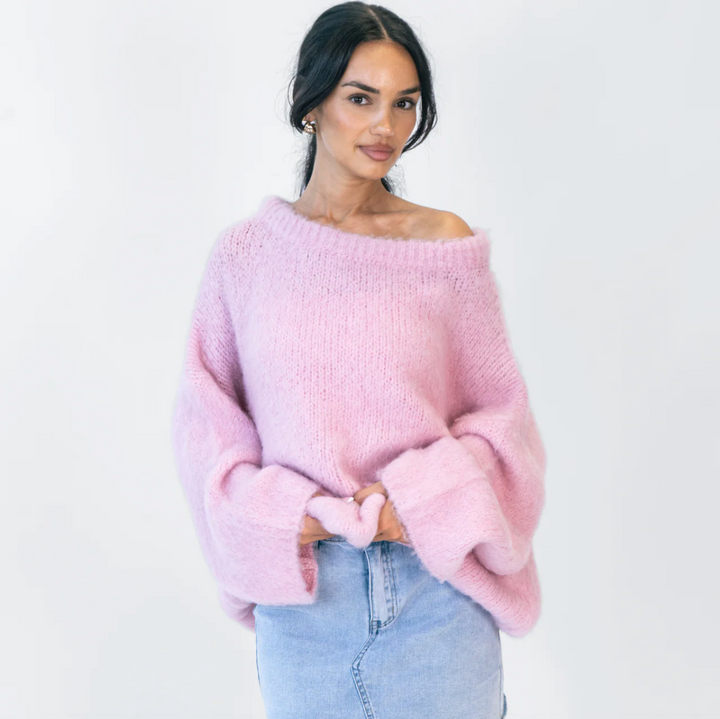 Ultra-Soft Off-Shoulder Knit