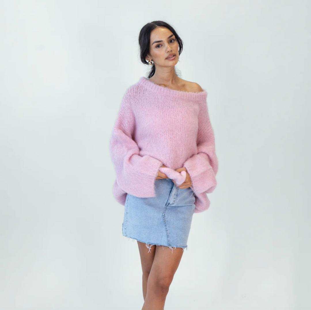 Ultra-Soft Off-Shoulder Knit