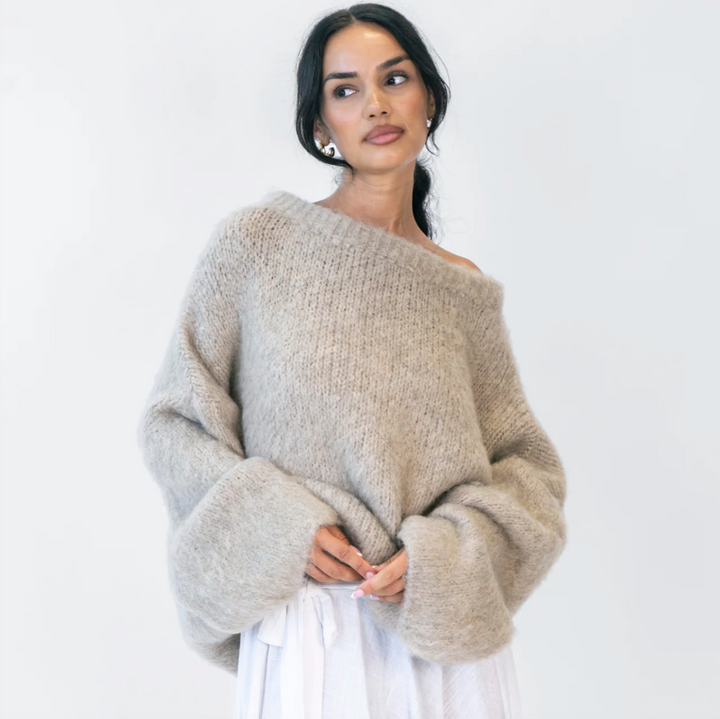 Ultra-Soft Off-Shoulder Knit