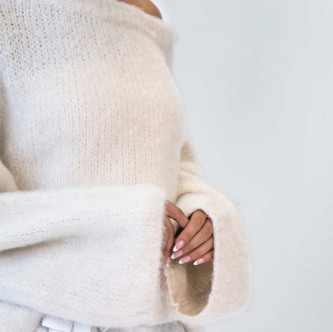 Ultra-Soft Off-Shoulder Knit