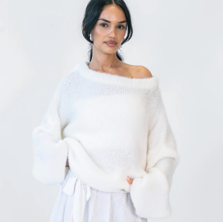 Ultra-Soft Off-Shoulder Knit