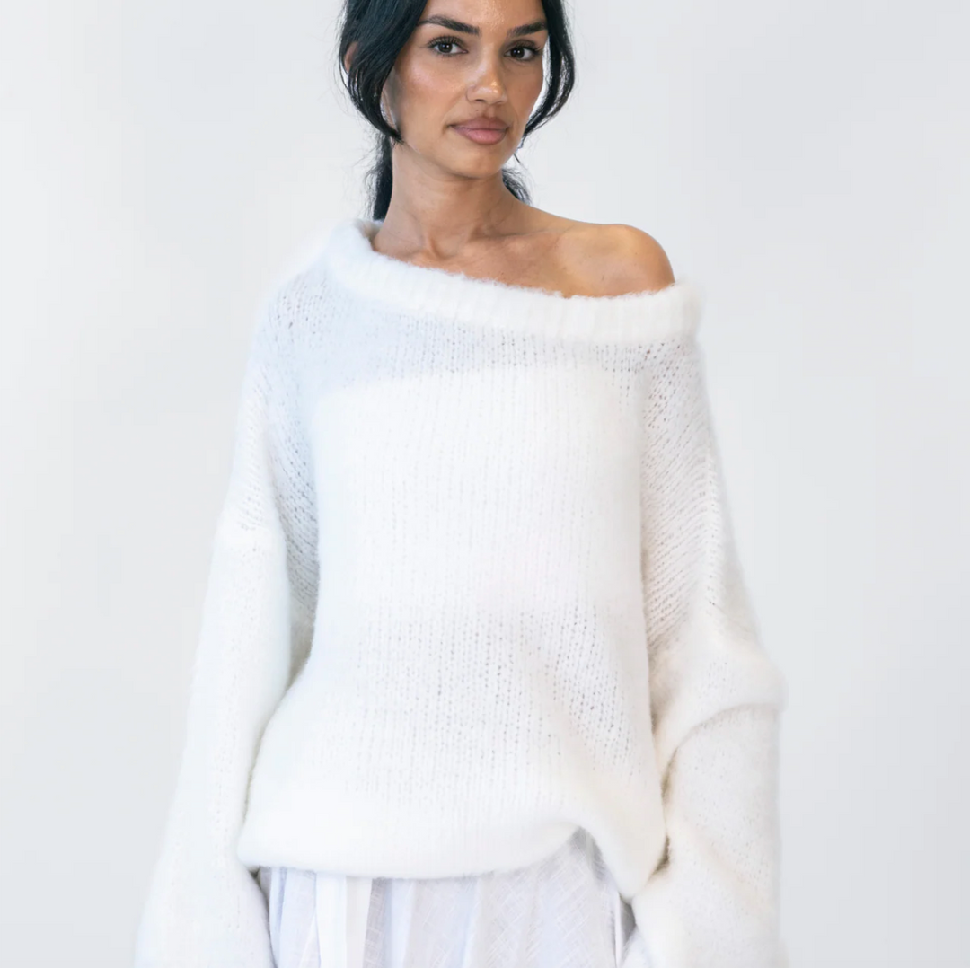 Ultra-Soft Off-Shoulder Knit