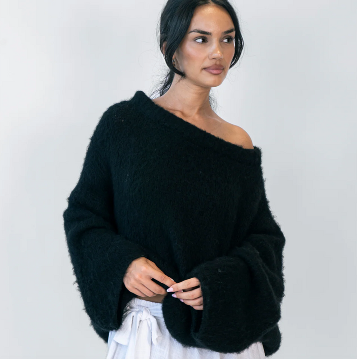 Ultra-Soft Off-Shoulder Knit