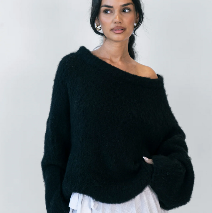 Ultra-Soft Off-Shoulder Knit
