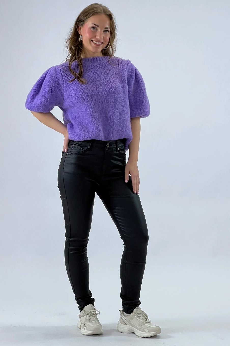 Musthave Leather Look Pants - Black