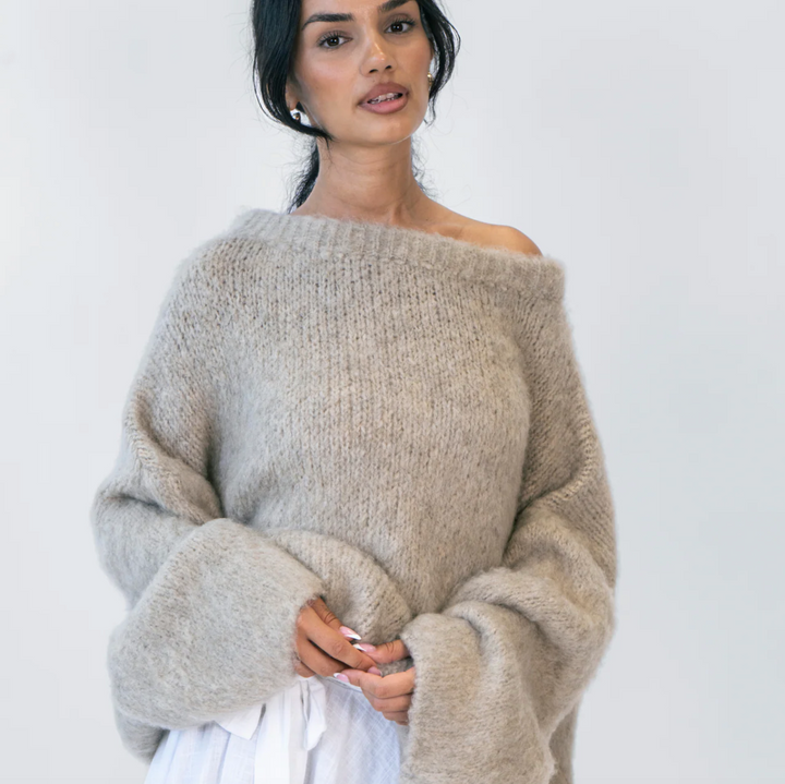 Ultra-Soft Off-Shoulder Knit