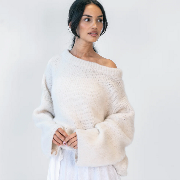 Ultra-Soft Off-Shoulder Knit