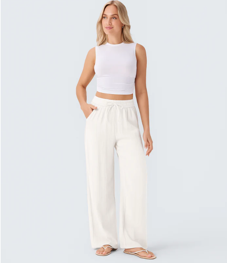 Lisa | Comfortable & Airy Linen Trousers